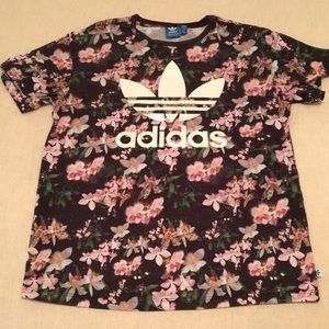 ADIDAS floral t-shirt
